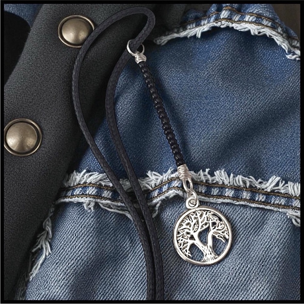 5 For $25💫Long Silver Tree of Life Pendant Necklace